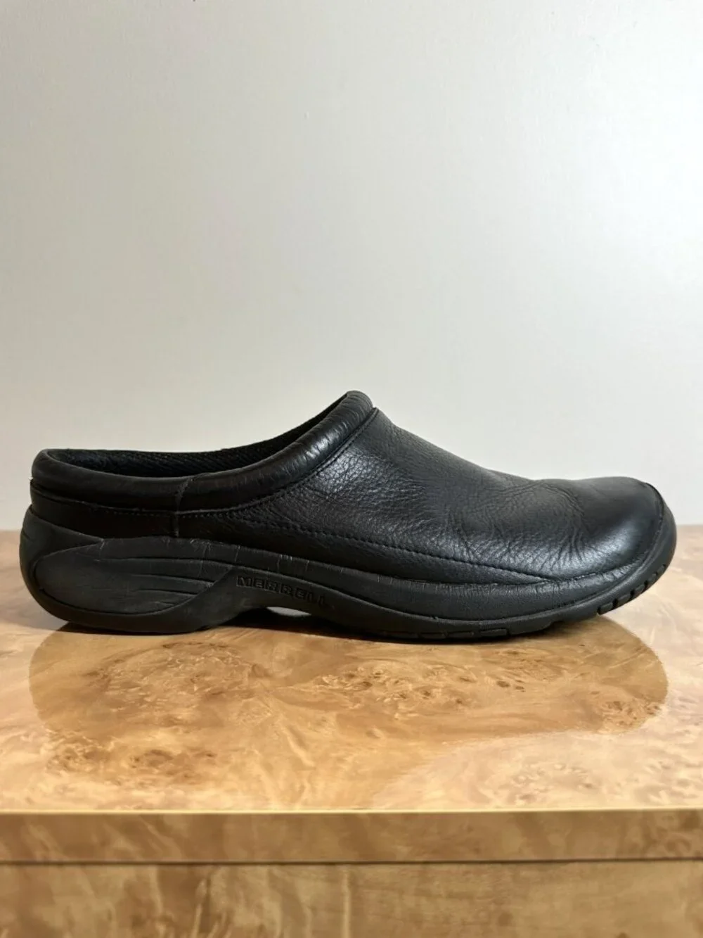 Merrell Encore Gust 2 Men's Black Leather Clogs Slip On Shoes Size 13